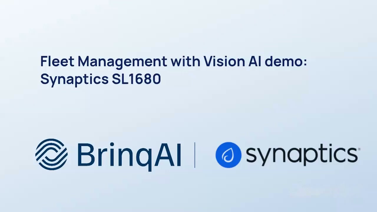 Fleet management with Vision AI: Synaptics SL1680